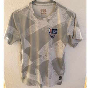 NBA Gray Camo Graphic T-Shirt- Size L (14-16yrs)